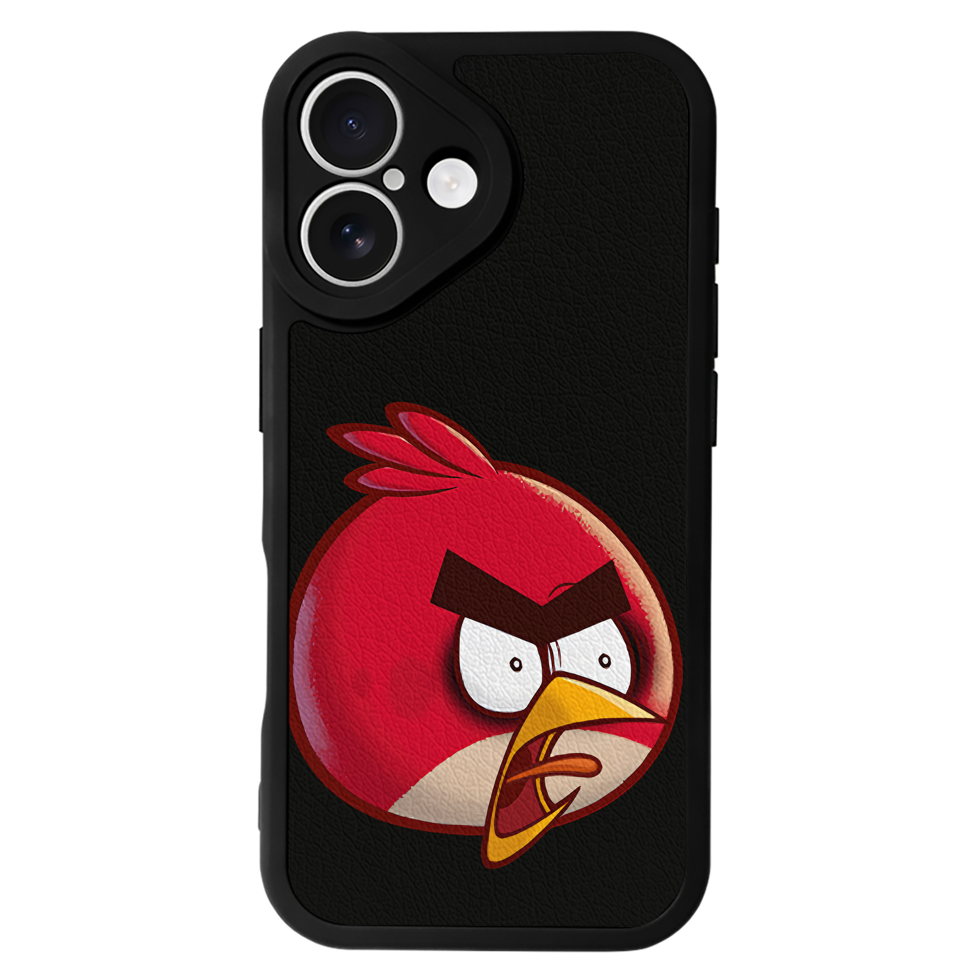 （画像用） Angry Birds アングリーバード 【iPhone 16シリーズ対応】シリコンスマホケース（レザー調） 材質：シリコン